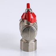 Кран угловой с американкой 1/2"ВН VALTEC BASE красная бабочка VT.228.N.04