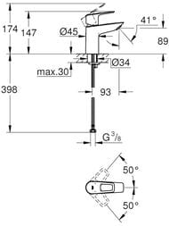 ��������� Grohe BauLoop 23337001 ��� �����������, �������������, �������� ������������� �����