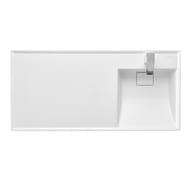 Раковина Aquaton Лондри 105 1A72223KLH010 1050x500x150 д/стир.маш., литой мрамор, чаша справа, белая