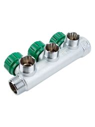 Коллектор регулируемый FAR 3/4"ВН на 3 отвода М24х19, FK 3850 C34