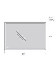 ������� BelBagno (1000x30x600) ���������, ��������� ����������� SPC-GRT-1000-600-LED-TCH