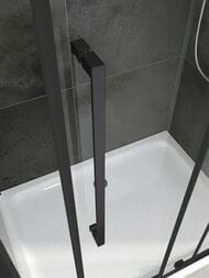 Душевое ограждение ABBER Schwarzer Diamant AG30110BH-S85B-S85B (1100х850х1950) П-обр., прозр./черный — изображение 3