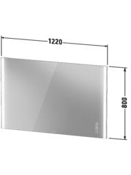 ������� Duravit XViu 1220�800 � ����������, ��������� ����., ������, ��������, ������� XV70440B1B1