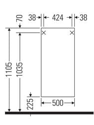 ���� ��������� Duravit Ketho 500�880�360 ����� ������, ������� ���. KT1266R4343