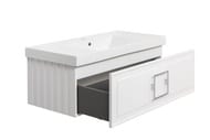 Тумба под раковину La Fenice Cubo Bianco 100 см (976х469х350) белая матовая FNC-01-CUB-B-100