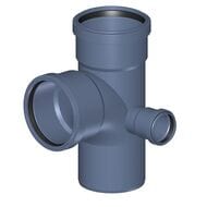 Крестовина Poloplast 110х110х50х87,5°х90°, угловая, канализационная, арт.2291