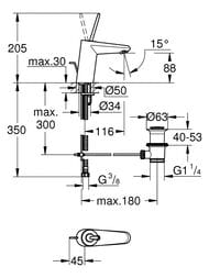 ��������� Grohe EuroDisc Joystick 23425000 ��� �����������, S-Size, ������ ������, ����