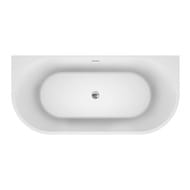 Ванна акриловая BelBagno BB710-1700-800 (1700х790х570) пристенная,полукруглая,белый