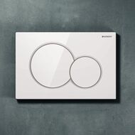 GEBERIT Sigma01 Клавиша смыва, двойной смыв, пластик белая (для UP320, UP720) 115.770.11.5