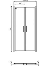 ������� ����� Ideal Standard CONNECT 2 (1000�1950) ���������, ������� ��� �����/�����.������ K9296V3