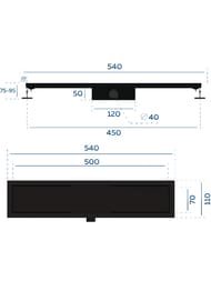     toHit Tray 500x100x75-95 , . ,  TH10-025002