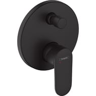Смеситель для ванны Hansgrohe Vernis Blend 71466670 встраиваемый 150мм, внешняя часть, матов.черный