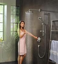Смеситель Hansgrohe ShowerSelect S 15743000 термостат, 2 потребителя, наружная часть, хром