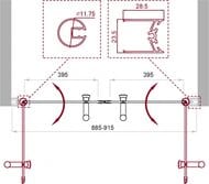 ����� � ���� BelBagno Uno (900�1900) UNO-B-2-90-CH-Cr ��������, ����