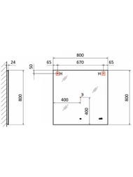 ������� Jorno Kvadro 80 (800�24�800) ���������,���������,����,��������� ���������� Kvdr.02.80/W/RL