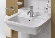 Раковина Vitra Form 300 (550х475х850) антибактериальное покрытие,с пьедесталом ,белый 9602B003-7650
