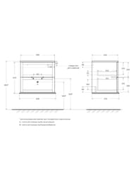 ����� ��� �������� Cezares TIFFANY (60x46x55) ���������, 2 �����, Bianco Opaco 54945