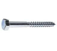 Шуруп сантехнический DIN 571 Zn 6х50 (4 шт.) белый цинк 3-0012080