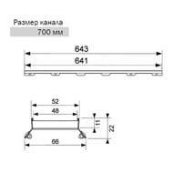 ������ ��� ������ 700�� TECEdrainline "plate II" 600772
