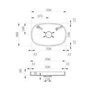   ABBER Stein 550x360x60 , ..,  AS2601