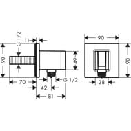 ��������� ������������� Hansgrohe FixFit E �������, � ����������, ����������� ������ ���� 26889340
