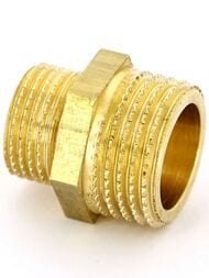 Ниппель переходной Tiemme 1/2"Нх3/8"Н латунь, 1500074(1552G000403)