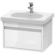 Уценка! Тумба с раковиной Duravit Ketho 650х485x465 подвесная, белый глянцевый KT006202222 - уценка. — миниатюра 1