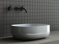 Раковина накладная Ceramicanova Element 460х350х155 овальная, без перелива, белый CN6018
