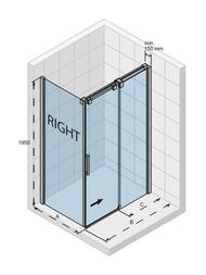 ������ ������� RIHO OCEAN GU01200902 Right (1200�900�1950) ������,������� ����/������ ���������� 8��