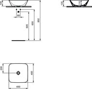 Умывальник-чаша Ideal Standard Lux CONNECT AIR без перелива E034701