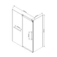 ������� ������ Vincea Como Soft 1300x1950x1000 VSR-1CS1013CLGM ������������� ��������� �����