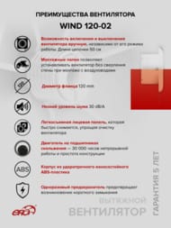 ���������� ERA WIND D120 ���������, 160 �3/�, 30 ��, ���.����, �����, WIND 120-02