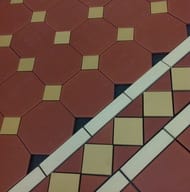 Керамогранитная плитка Top Cer Octagon New 4416 OCT18+13-B (300х300) бежевая+зеленая (кв.м)