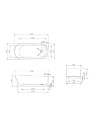 ���������� ����� Abber Kristall (1700�800) ���������������, ������ ������, ��������� AT9706Aquamarin