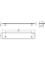   Ideal Standard CONNECT 600MM (600x110x40) , N1394AA