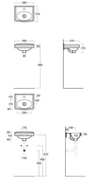 �������� ��������� Simas LONDRA (380�310) � ���������� ��� ���������, ����� LO944bi*1