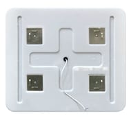 Зеркало BelBagno (800x30x800) с подсветкой и кнопочным выключателем SPC-MAR-800-800-LED-BTN
