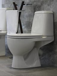 Унитаз компакт Sanita Luxe MAX Comfort (615x390x745) сиденье из дюропласта, микролифт WC.CC/Max/2-DM/WHT.G/S1