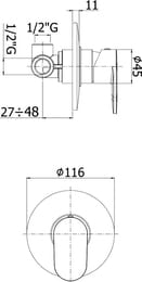    Paffoni Candy CA010CR ,  1 ,   , 