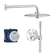Душевая система Grohe Grohtherm SmartControl 34744000 термостат на 2 положения, верхний и ручной душ