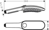��� ��� ����� Hansgrohe DogShower 150 3jet � ��������� ������ 26640700 ������� �����