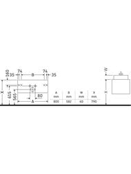 ����� ��� �������� Duravit DuraStyle (800�398�453) ��������� ,1 ����, ���� ����� ������� DS638401818