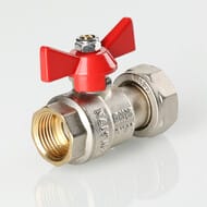 Кран шаровый с накидной гайкой VALTEC BASE 3/4"В-1"В, VT.241.N.0506