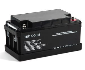 Аккумулятор Бастион АКБ TEPLOCOM 65Ач, герметичный свинцово-кислотный, внешний