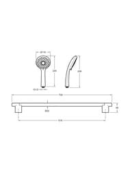 ������� �������� Jacob Delafon AWAKEN Organic ����� 3 ���. 110��, ������, �����,�������� E99899RU-CP