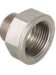 Переходник VALTEC  1/2"Н х 3/4"В, латунь никелированная, VTr.592.N.0504 — миниатюра 1