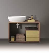 Раковина накладная Simas LFT SPAZIO (630х330х175) без отверстия под смеситель, белая LFT 64 bia