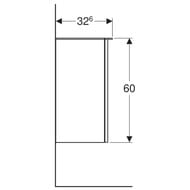 ������� ������� Geberit Smyle Square (360�326�600) �����, ����� 500.360.JR.1