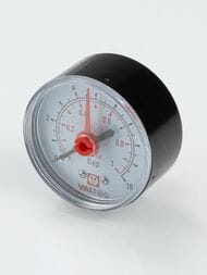 Манометр Valtec, 0-4 бар, 1/4", D50мм, заднее подключение (аксиальное), арт.VT.TM50.TF.02