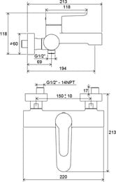   / RAVAK Puri PU 022.00/150 ,  X070115